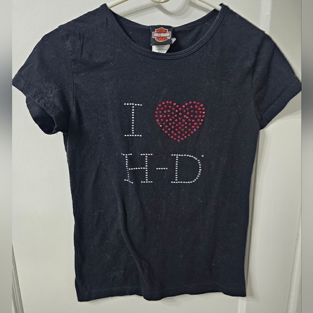 Harley Davidson t shirt sz m, St. Kitts I love H.D